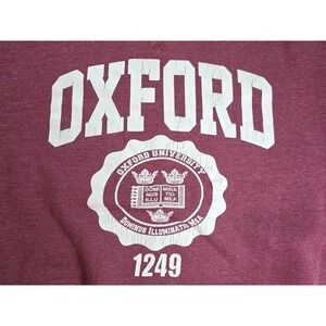 Vintage‎ 90s Oxford University England Crewneck Sweatshirt Mens Medium Red